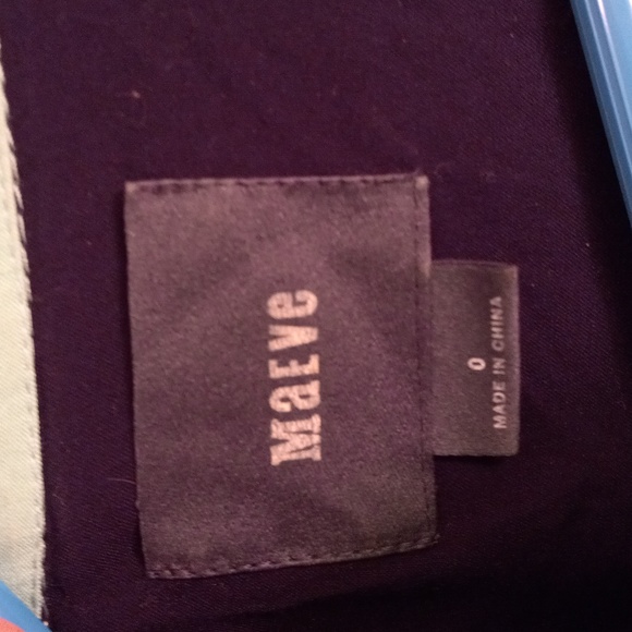 Maeve 0 S Long Sleeve Button Front Blouse Sheer Blue Anthropologie Green - Picture 3 of 9